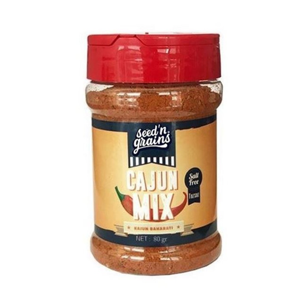 Fit Grains Cajun Mix Baharat Karışımı (Tuzsuz) 80 gr